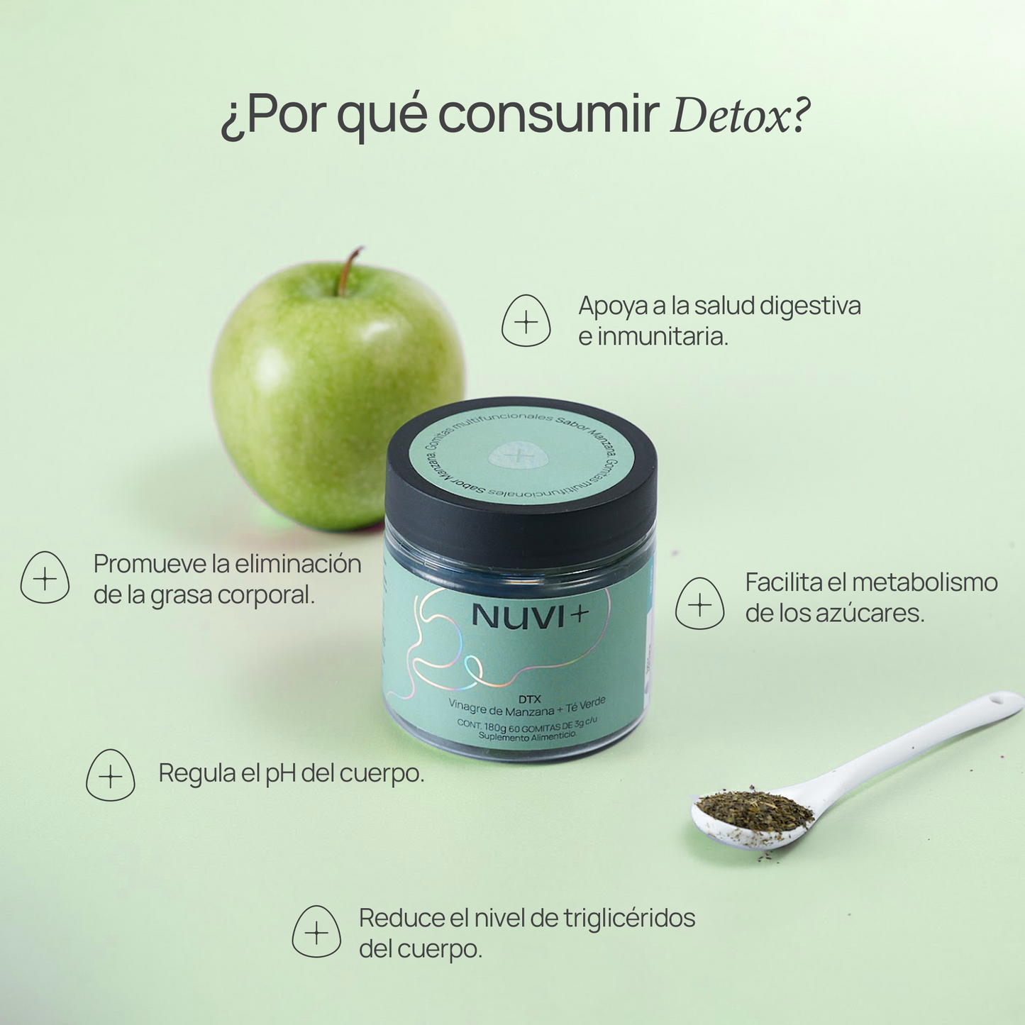 Gomitas DETOX - Vinagre de Manzana + Té Verde