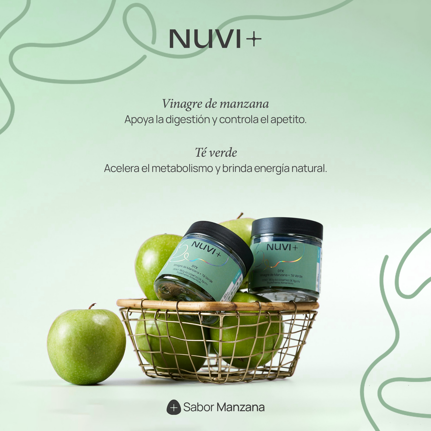 Gomitas DETOX - Vinagre de Manzana + Té Verde