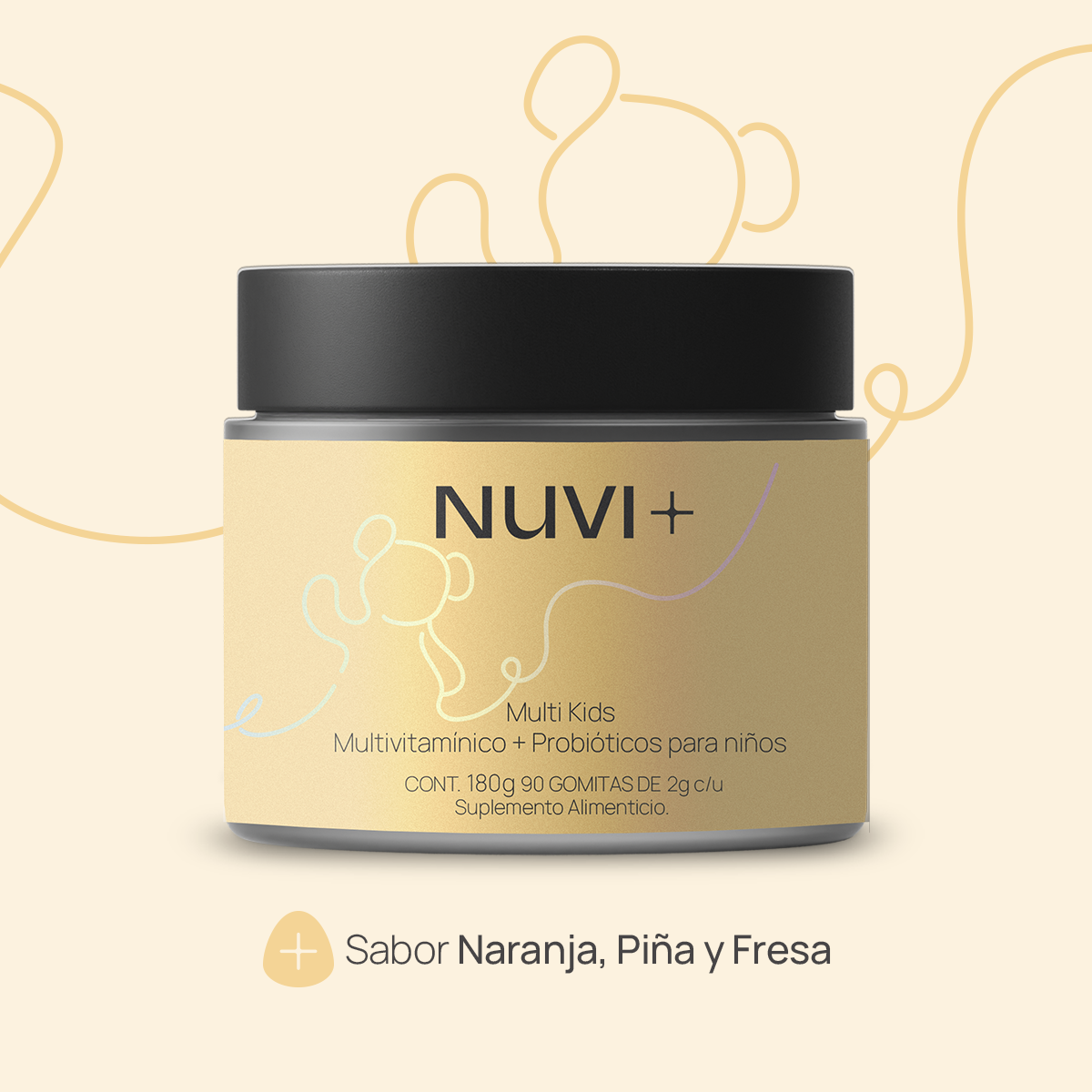 Gomitas MULTI KIDS - Multivitamínico + Probióticos para niños