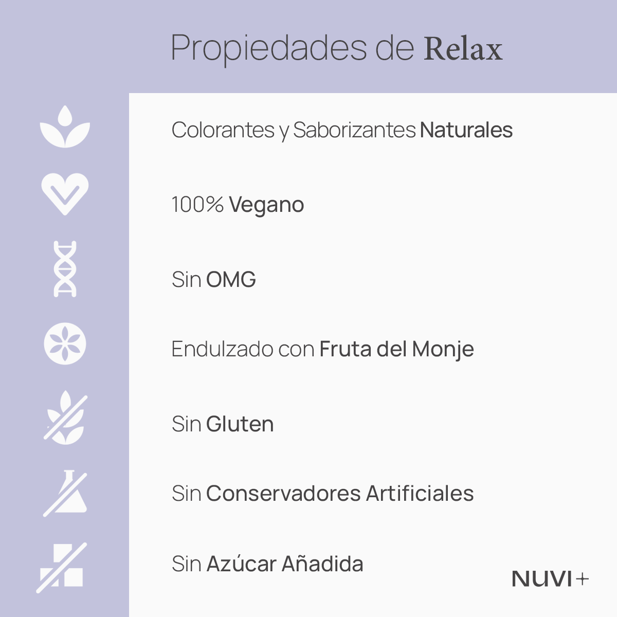 Gomitas RELAX - Citrato de Magnesio + Gaba + 5-HTP + Manzanilla + Toronjil + Vit. B6