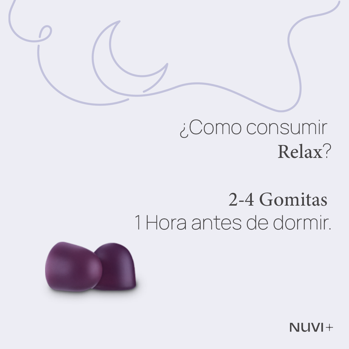 Gomitas RELAX - Citrato de Magnesio + Gaba + 5-HTP + Manzanilla + Toronjil + Vit. B6