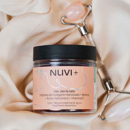 Gomitas HAIR, SKIN & NAILS - Péptidos de Colágeno + Biotina + Ácido Hialurónico + Vit. C