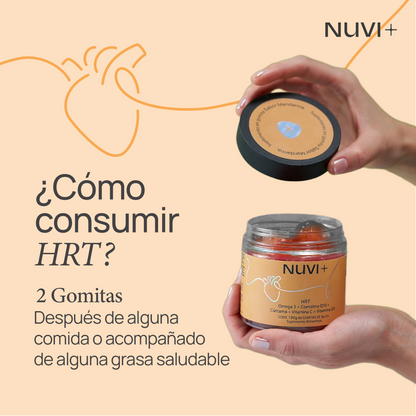 Gomitas HRT - Omega 3 + Coenzima Q10 + Cúrcuma + Vit. C + Vit. D3