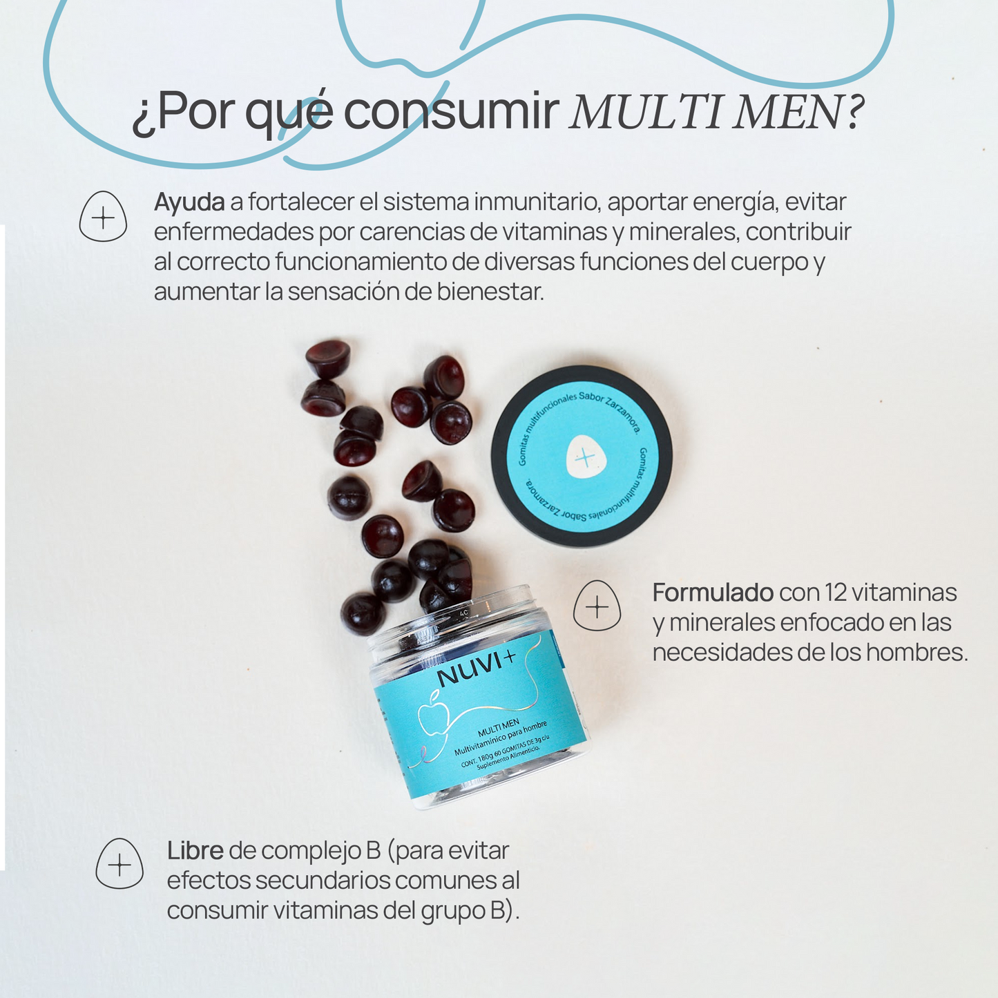Gomitas MULTI MEN - Multivitamínico para hombres