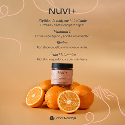 Gomitas HAIR, SKIN & NAILS - Péptidos de Colágeno + Biotina + Ácido Hialurónico + Vit. C