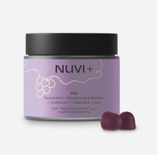 Gomitas RSV - Resveratrol + Extracto de Arándano + Vit. C + Vit. E + Zinc (-15% OFF)