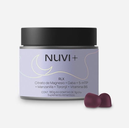 Gomitas RELAX - Citrato de Magnesio + Gaba + 5-HTP + Manzanilla + Toronjil + Vit. B6